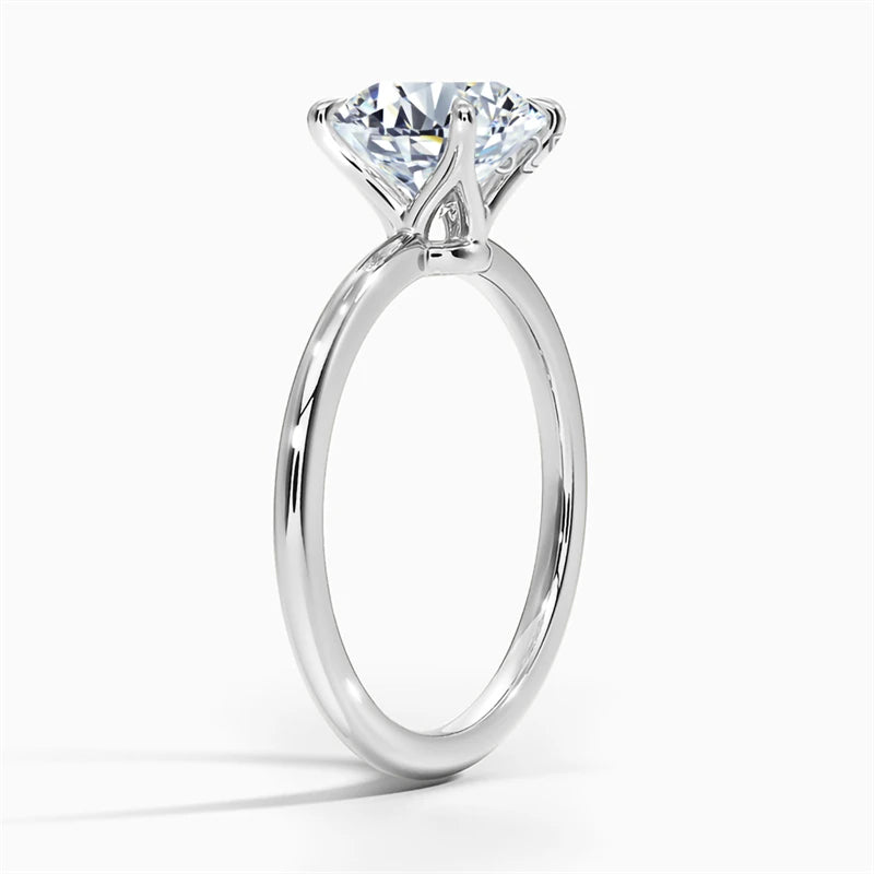 Kirin Palace 5mm Princess Cut Moissanite VVS1 D Colour Ring With s925 Sterling Sliver Plated Or 18k Yellow Gold