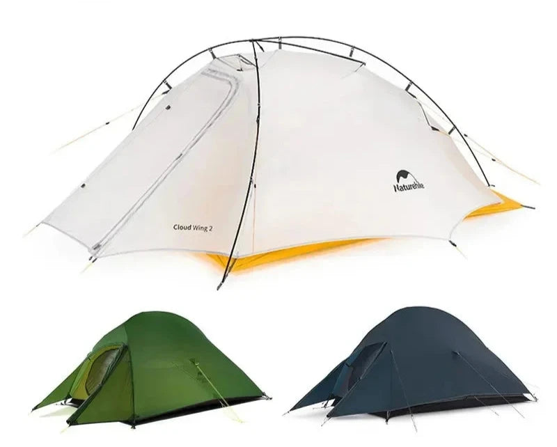 Naturehike Upgraded Cloud Up 2 Ultralight Tent Free Standing 20D Fabric Camping Tents For 2 Person With free Mat NH17T001-T