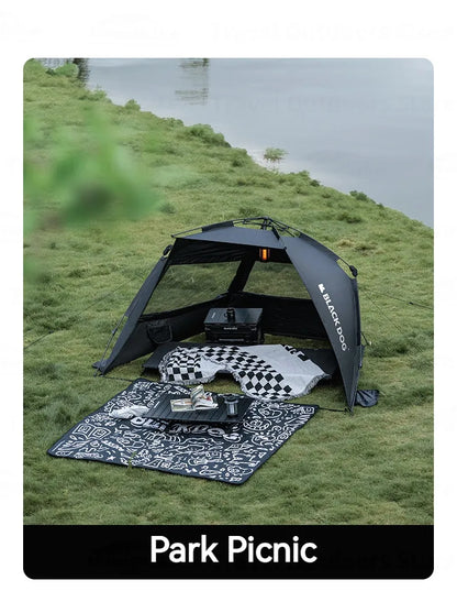 Naturehike Black Automatic Sunshade Camping Dome Tent For 2-3 People Outdoor portable 150D Waterproof 3000mm