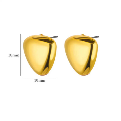 Multiple Styles Golden Colour Stainless Steel Earrings