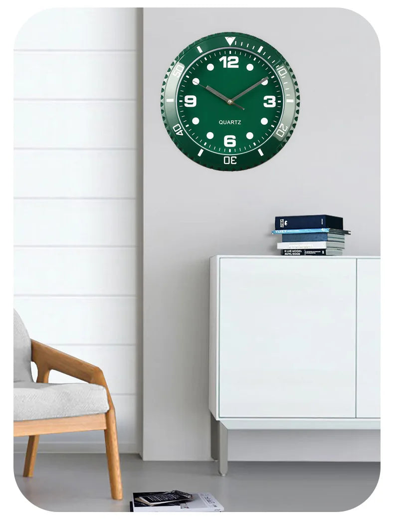 NIBOSI Luxury Wall Clock Modern Design withSilent Quartz Needle