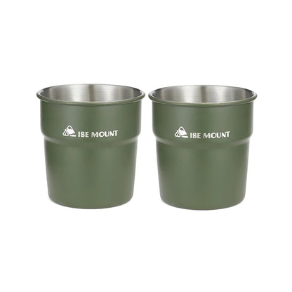 ISE MOUNT Outdoor 300ml Stainless Steel Cups