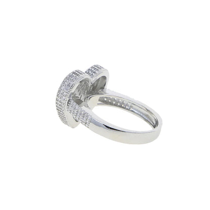 IDOWAITTING Different Variety Iced Out Heart Ring Micro Paved Cubic Zirconia & S925 Silver Rings