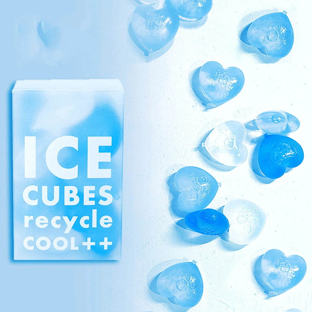 15PCS Ice Cubes Whiskey Chilling Reusable Heart Ice Cube Stone DIY Drinks Cooling Rock Bar Wine Cocktail Juice Beer Coolers