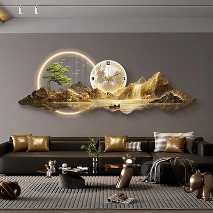 Luxury Design Room Decoration - Wall Clock with Led