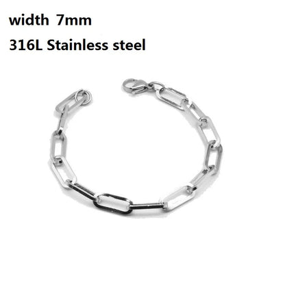 Figaro Stainless Steel Cuban Chain Bracelets