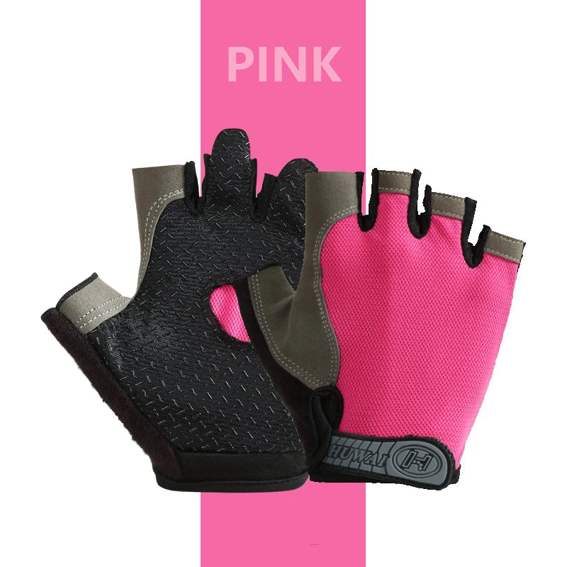 Men & Woman Cycling Bicycle Gloves Half Finger - Breathable, Anti-slip, Training Gloves