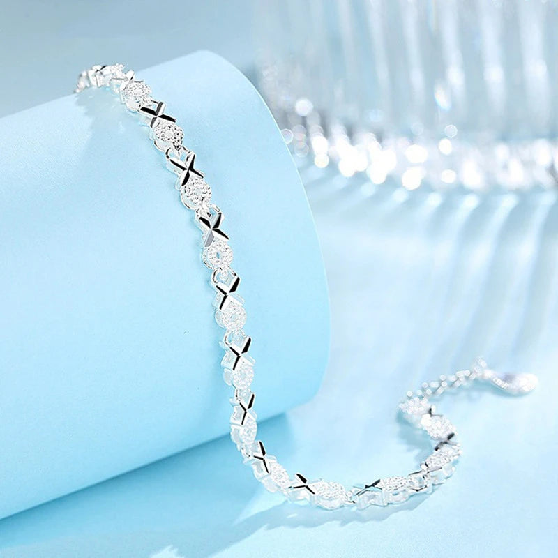 Quality Multiple Style Silver Bracelets For Women - 925 Sterling