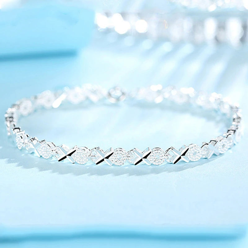 Quality Multiple Style Silver Bracelets For Women - 925 Sterling