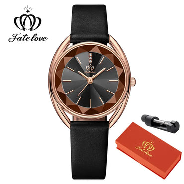 POEDAGAR Quality luxurious Red Strap Watch For Woman - Quartz Clockwork, Waterproof With Box