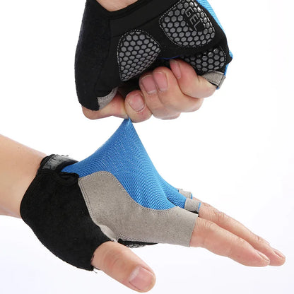 Men & Woman Cycling Bicycle Gloves Half Finger - Breathable, Anti-slip, Training Gloves