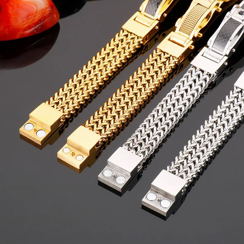 Fashionable and Trendy Bracelet - High-quality Stainless Steel Electroplated Inlaid Zirconia