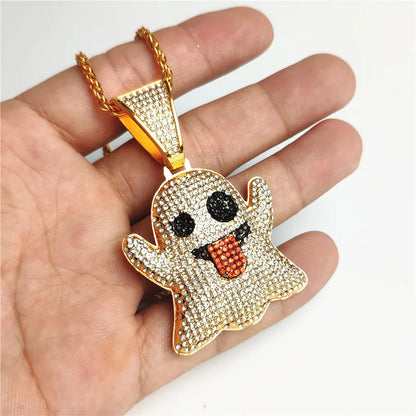 ULJ Spooky Iced Out Pendant Variants With AAA Rhinestones