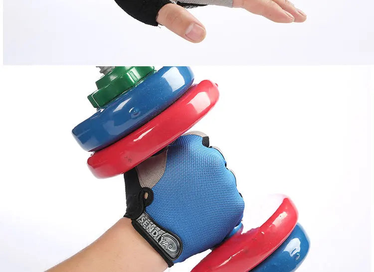 Men & Woman Cycling Bicycle Gloves Half Finger - Breathable, Anti-slip, Training Gloves