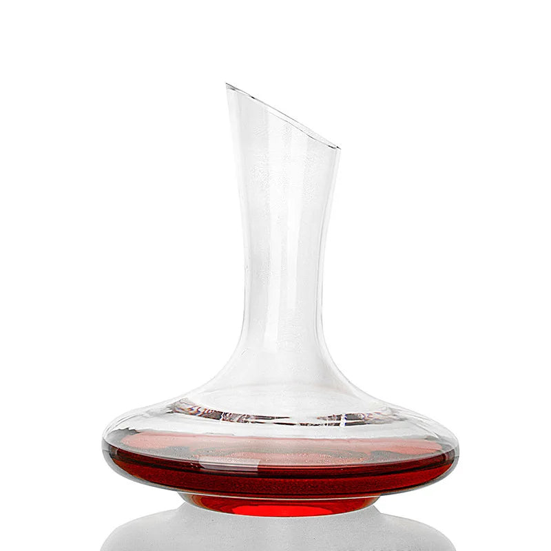 (Can Engrave Logo) 1800ML Glass Decanter, Quick Decanter With Handle, Large Capacity Wine Dispenser, Red Wine Set