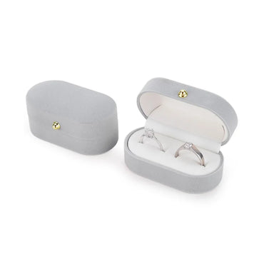 Velvet Double Ring Jewelry Case