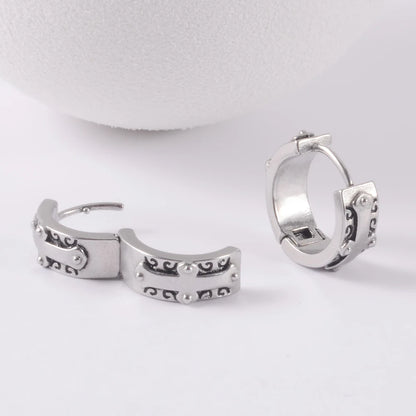 Tajam Variety Of Stainless Steel Hoop Earrings