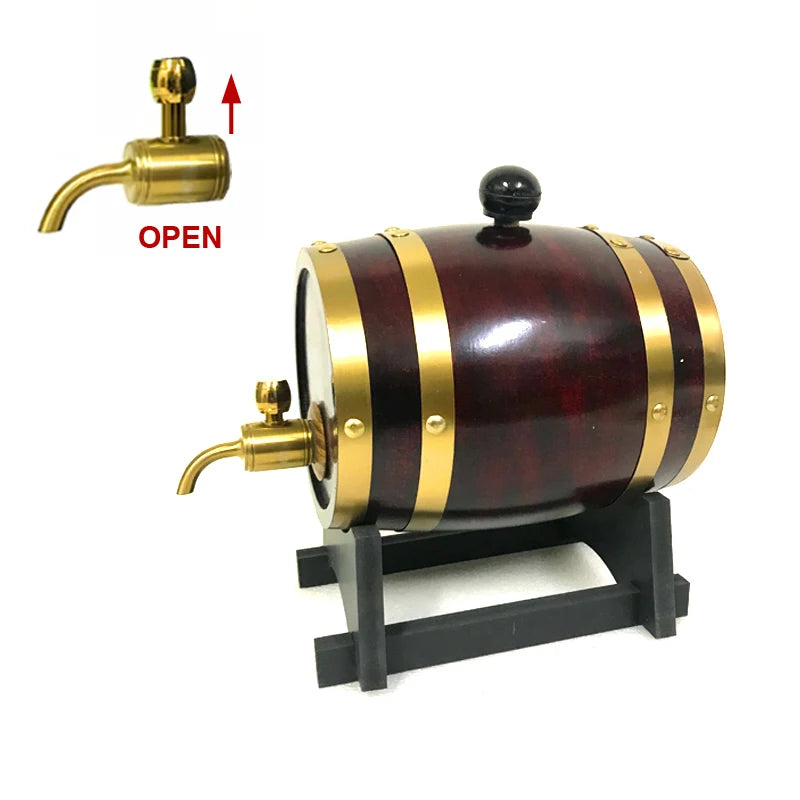 UNTIOR Wood Barrel Oak - Decanter, Decoration, Brewing Equipment - Beer, Wine, Whisky & Rum