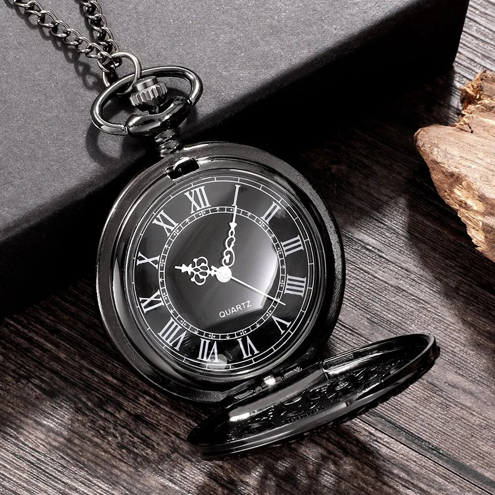 Steampunk Copper Vintage - Hollow Quartz Pocket & Necklace watch Pendant