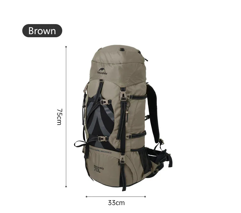 Naturehike Quality 70L Ergonomic Backpack