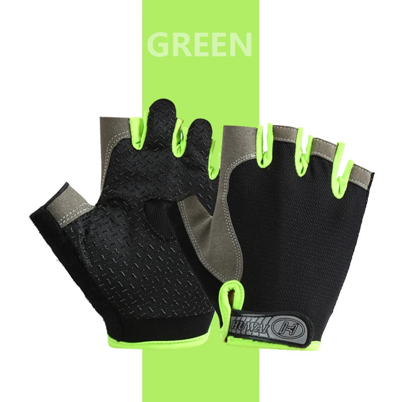 Men & Woman Cycling Bicycle Gloves Half Finger - Breathable, Anti-slip, Training Gloves