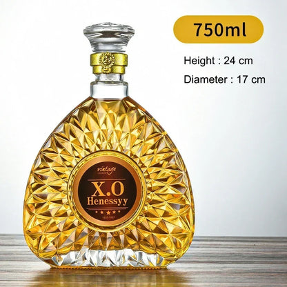 Luxurious Decanter For Liquor 750ml - Airtight Stopper, Luxury barware