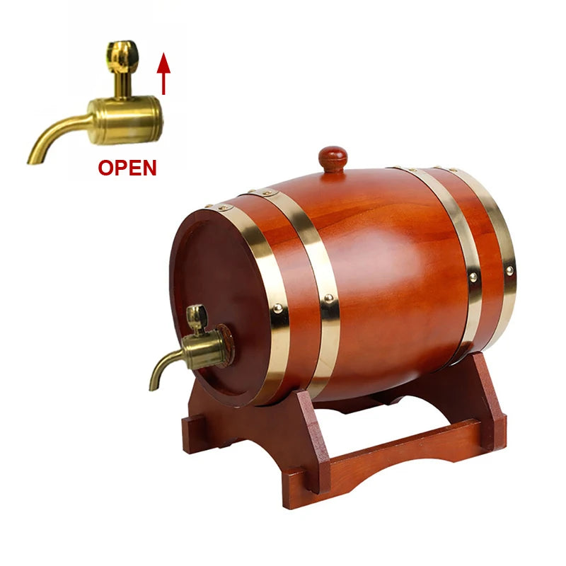 UNTIOR Wood Barrel Oak - Decanter, Decoration, Brewing Equipment - Beer, Wine, Whisky & Rum