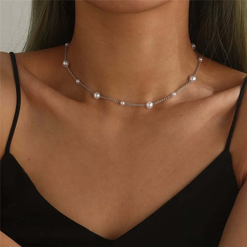 Trendy Pearl Love Heart Necklace For Women