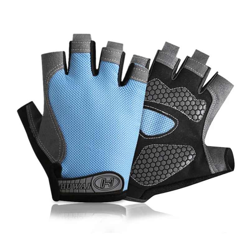 Men & Woman Cycling Bicycle Gloves Half Finger - Breathable, Anti-slip, Training Gloves