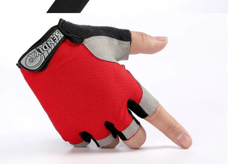 Men & Woman Cycling Bicycle Gloves Half Finger - Breathable, Anti-slip, Training Gloves