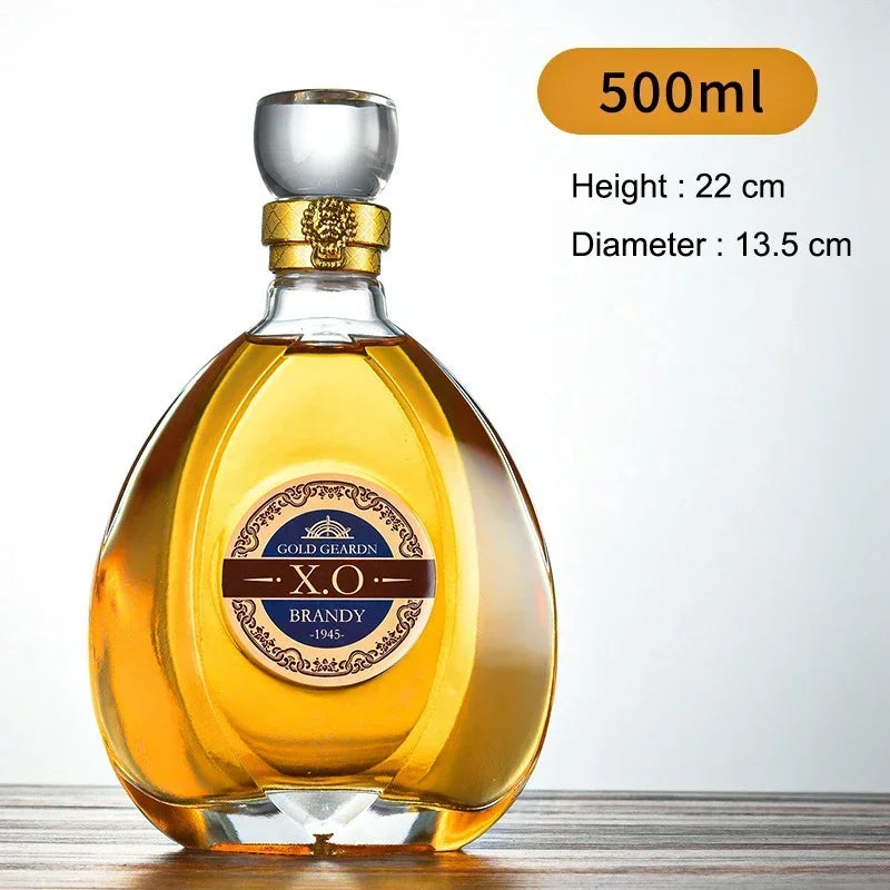 Luxurious Decanter For Liquor 750ml - Airtight Stopper, Luxury barware