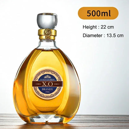 Luxurious Decanter For Liquor 750ml - Airtight Stopper, Luxury barware