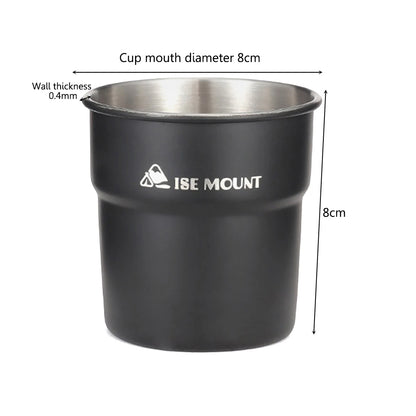 ISE MOUNT Outdoor 300ml Stainless Steel Cups