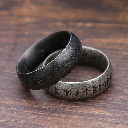 NORTHMAN Viking Rune Ring From 316L Stainless Steel