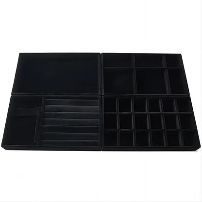 Exquisite Velvet Stackable Tray Jewelry Display Or Organizer For Drawers