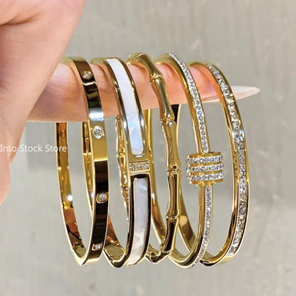 Luxury Design Titanium Steel Bracelet Bangles for Women