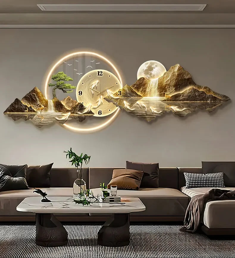 Luxury Design Room Decoration - Wall Clock with Led