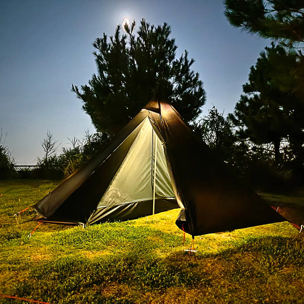 Top Lander Ultralight Double Layer Tipi Teepee Tent