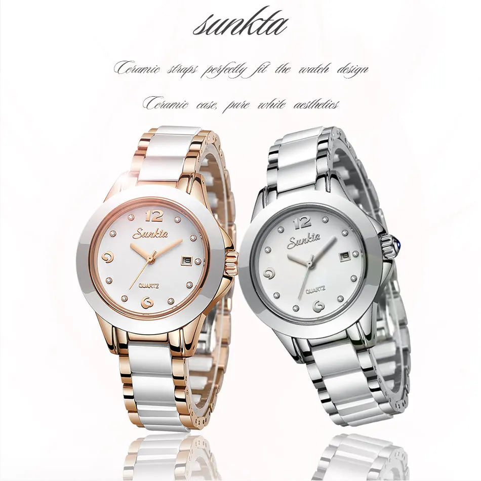 Fashion Women Watch Rose Gold Ladies Bracelet Watches Girl Reloj Mujer 2023 New Creative Watch Waterproof Date Clock Woman