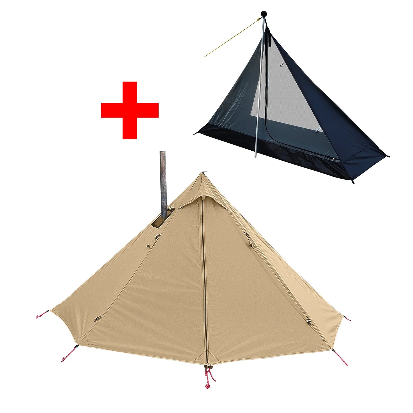 Top Lander Ultralight Double Layer Tipi Teepee Tent