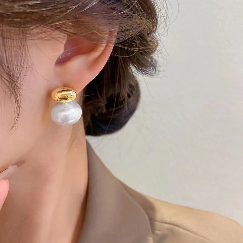 Taoya Elegant Gold Color Pearl Earrings In Different Styles