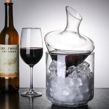 Luxurious Crystal Glass High Grade Decanter with Ice Bucket - 1000ml capacity