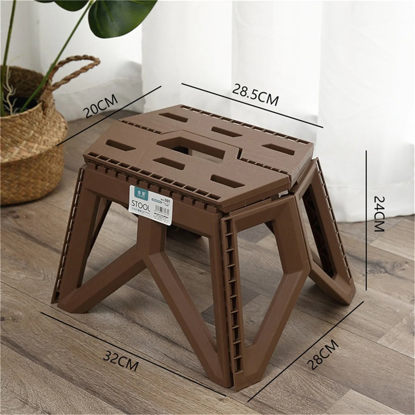 Portable Small & Thickened Folding Stool Or Step