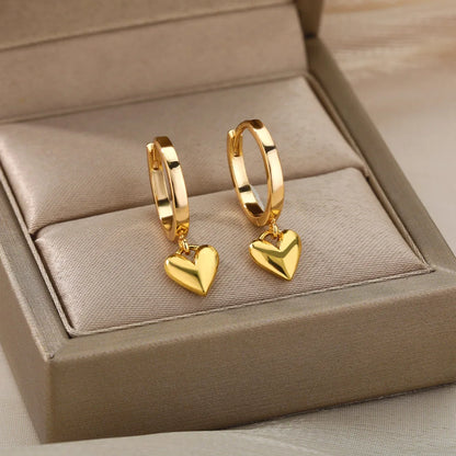 Multiple Styles Golden Colour Stainless Steel Earrings