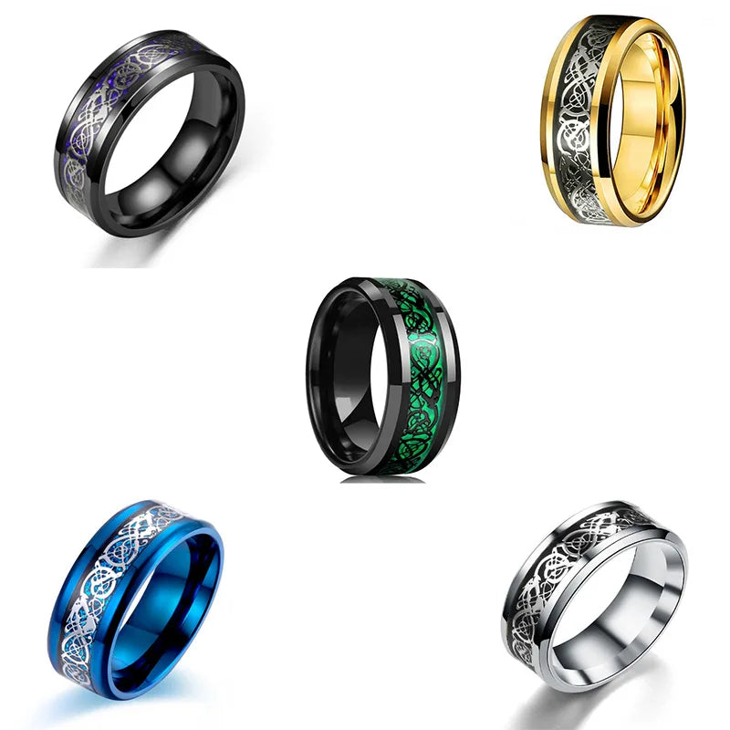 Classic 8mm Multiple Variant Stainless Steel rings