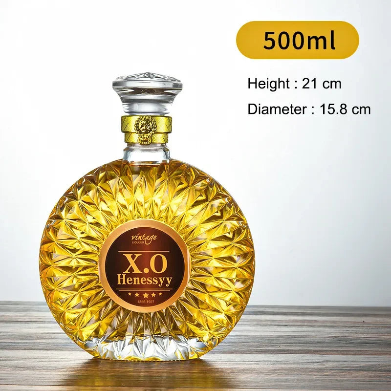 Luxurious Decanter For Liquor 750ml - Airtight Stopper, Luxury barware