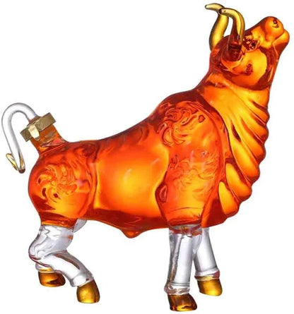 Luxury Glass Bull Shaped Decanter- 1000 ml / 33.81 oz capacity