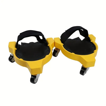 2pcs Universal Foam Padded Kneepads with Mobile Wheels - Multifunctional Kneeling Pulley, Floor Tiles, car repair, Seams & Woodworking