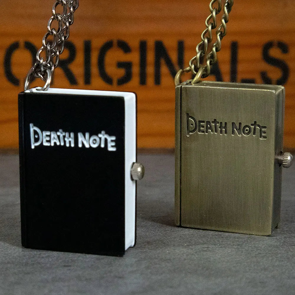 Antique Death Note Chain Pocket Quartz Watch Pendant