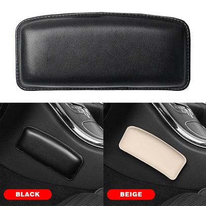 Leather Knee Pad for Car Interior - 18X8.2cm- Comfortable Elastic Cushion with Memory Foam.